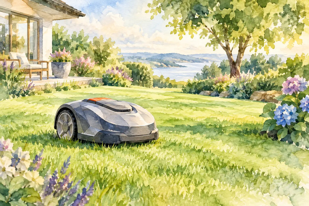 Robotknive tilbud der holder plænen pæn