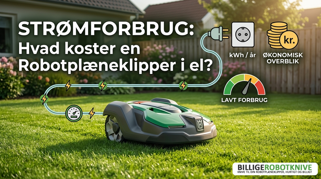 Hvor meget strøm bruger en robotplæneklipper?