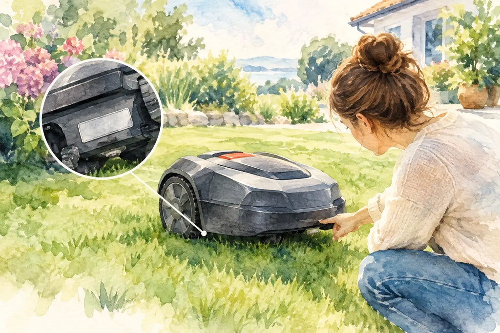 Find modelnummer på robotplæneklipper nemt