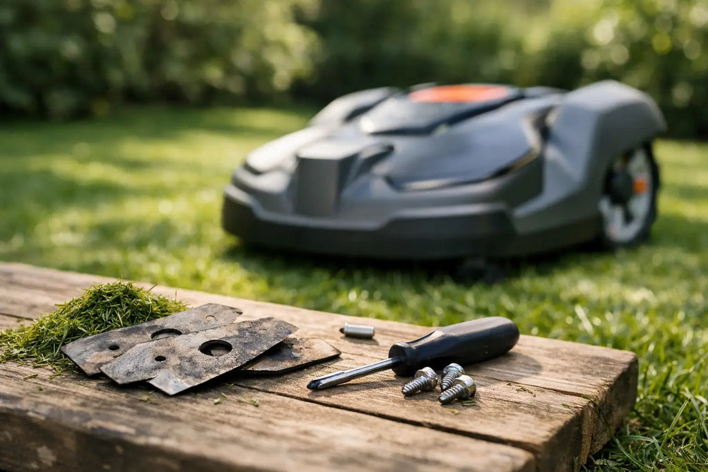 Hvornår skal man skifte robotplæneklipper knive?