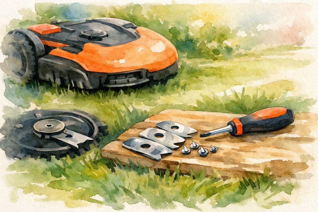 Sådan udskifte Worx Landroid knive korrekt