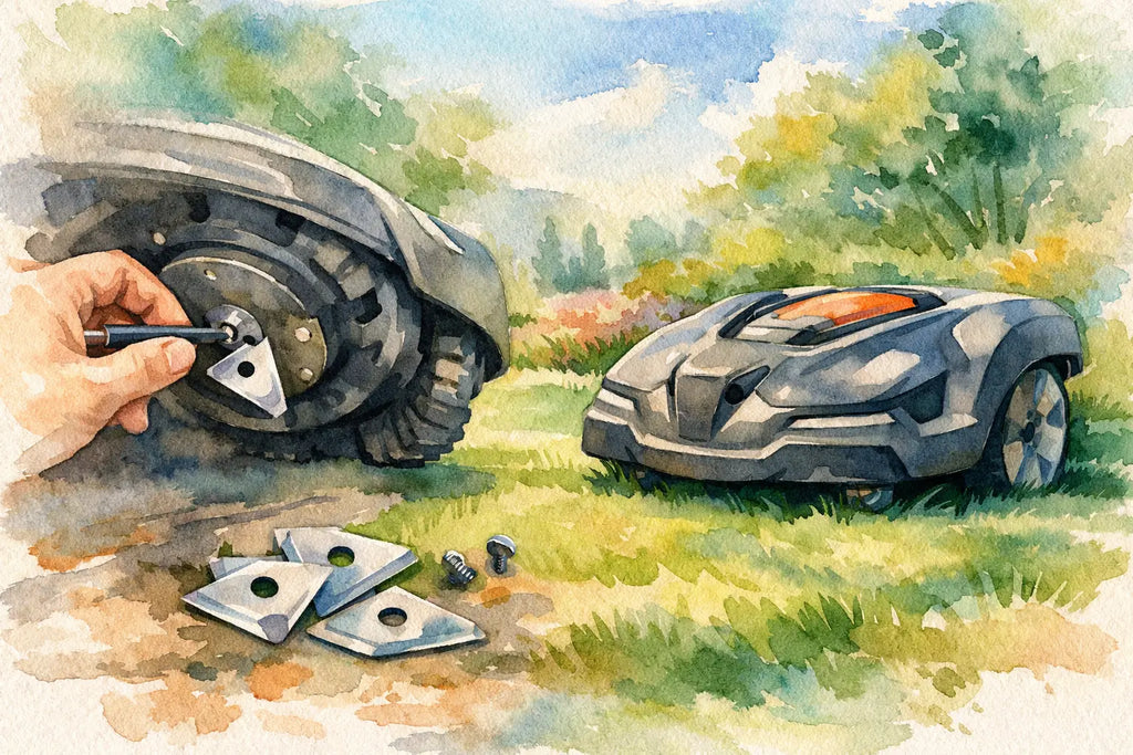 Skifte knive på Husqvarna Automower