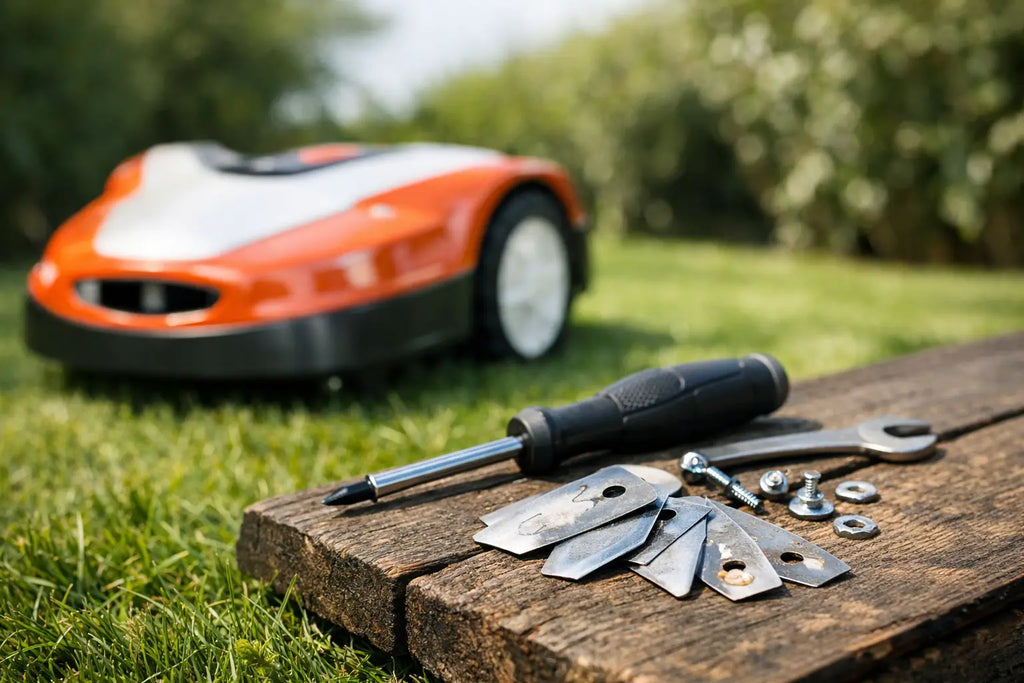 Stihl robotplæneklipper knive - hvornår skiftes de?
