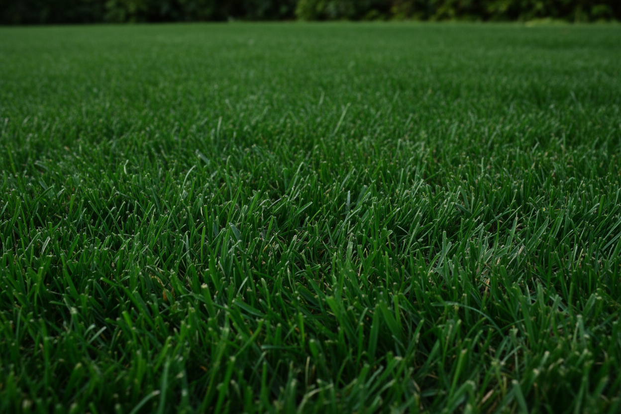 dark green lawn